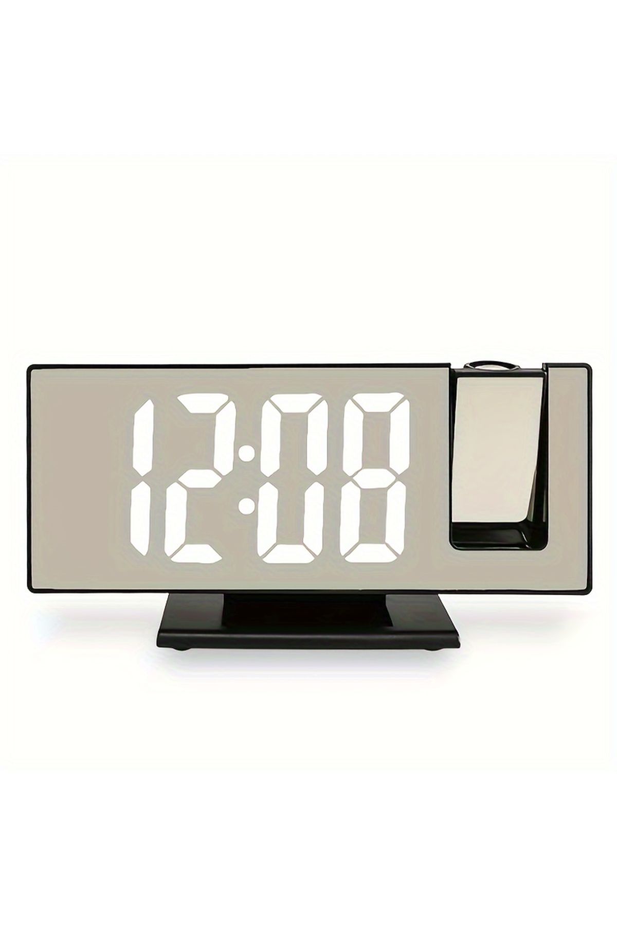 Choice-D2363-BW Mirror multifunctional projection alarm clock Intelligent luminous clock Bedroom large scre 1