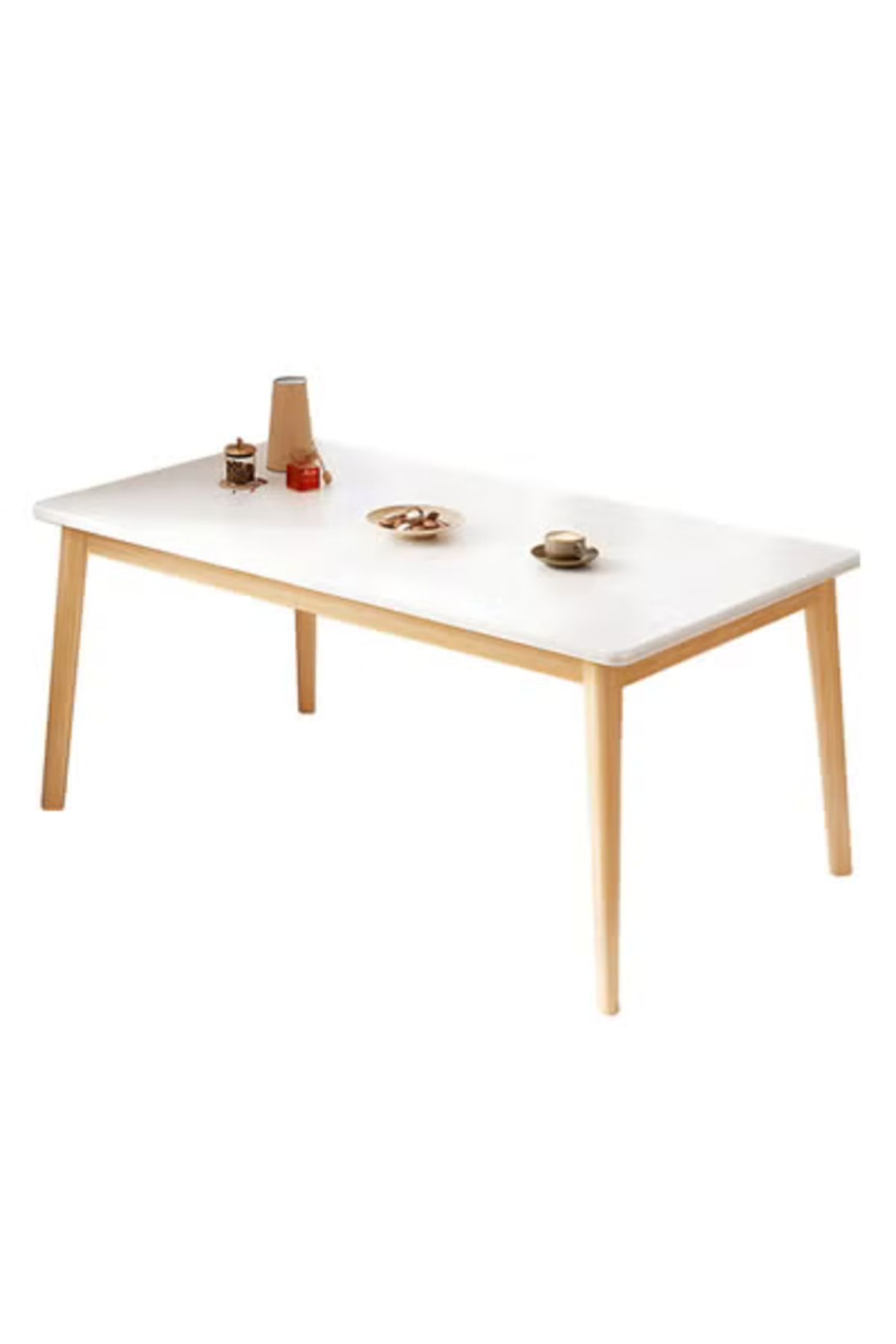 Taimi-5-Piece Dining Set Solid Wood Rectangular Dining Table 120x60x75cm with 4 Elegant Brown Chairs 6