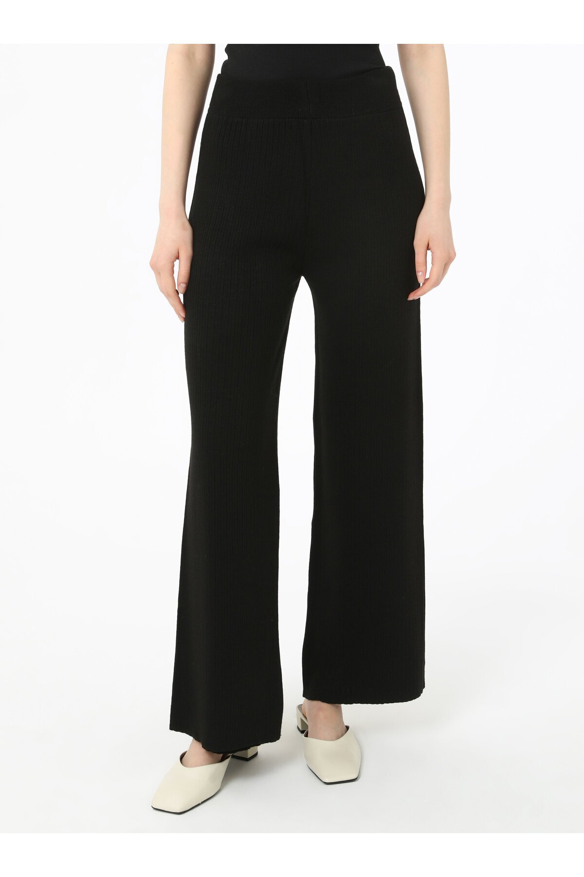 Refka-Gold Button Detailed Sweater Trousers Sweater Set - Black - Refka 3