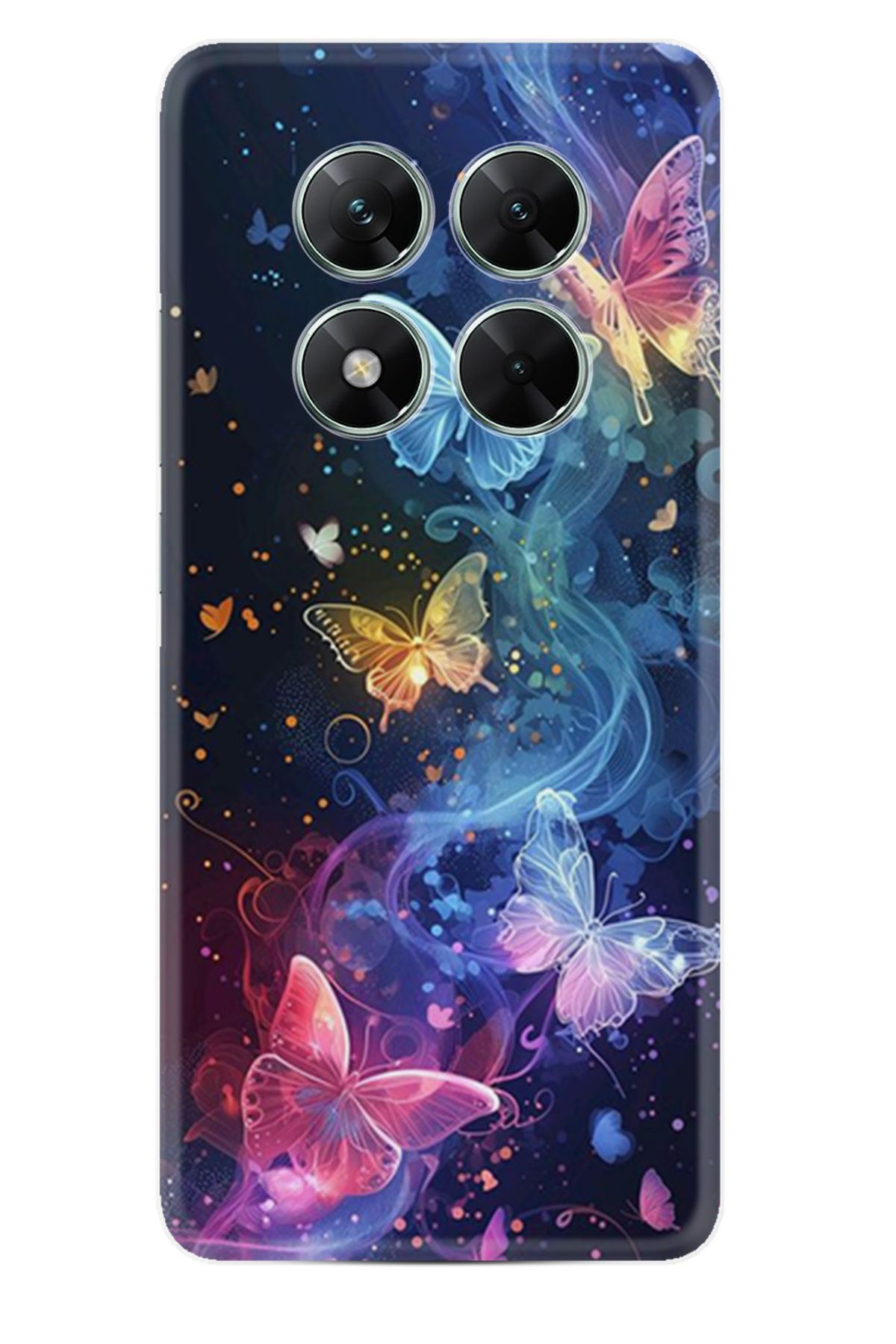 Kılıfland Xiaomi Poco X7 Kılıf Boutique Baskılı Resimli Neon Kelebekler Pcode -092