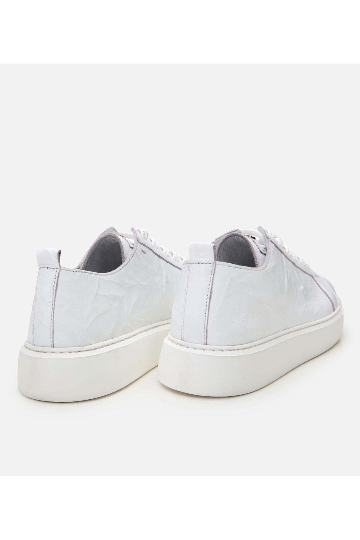 Hotiç-Men's Leather White Light Sole Sports Shoes 6