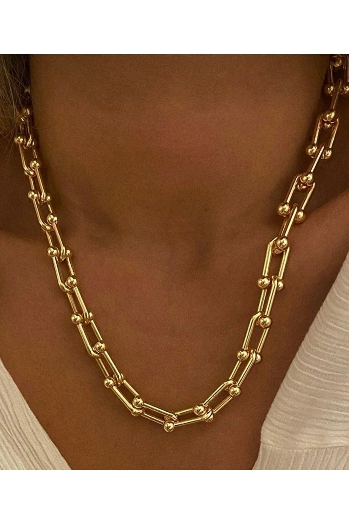 YALX Tifany Model Gold Çelik Vıp Özel Seri Kolye
