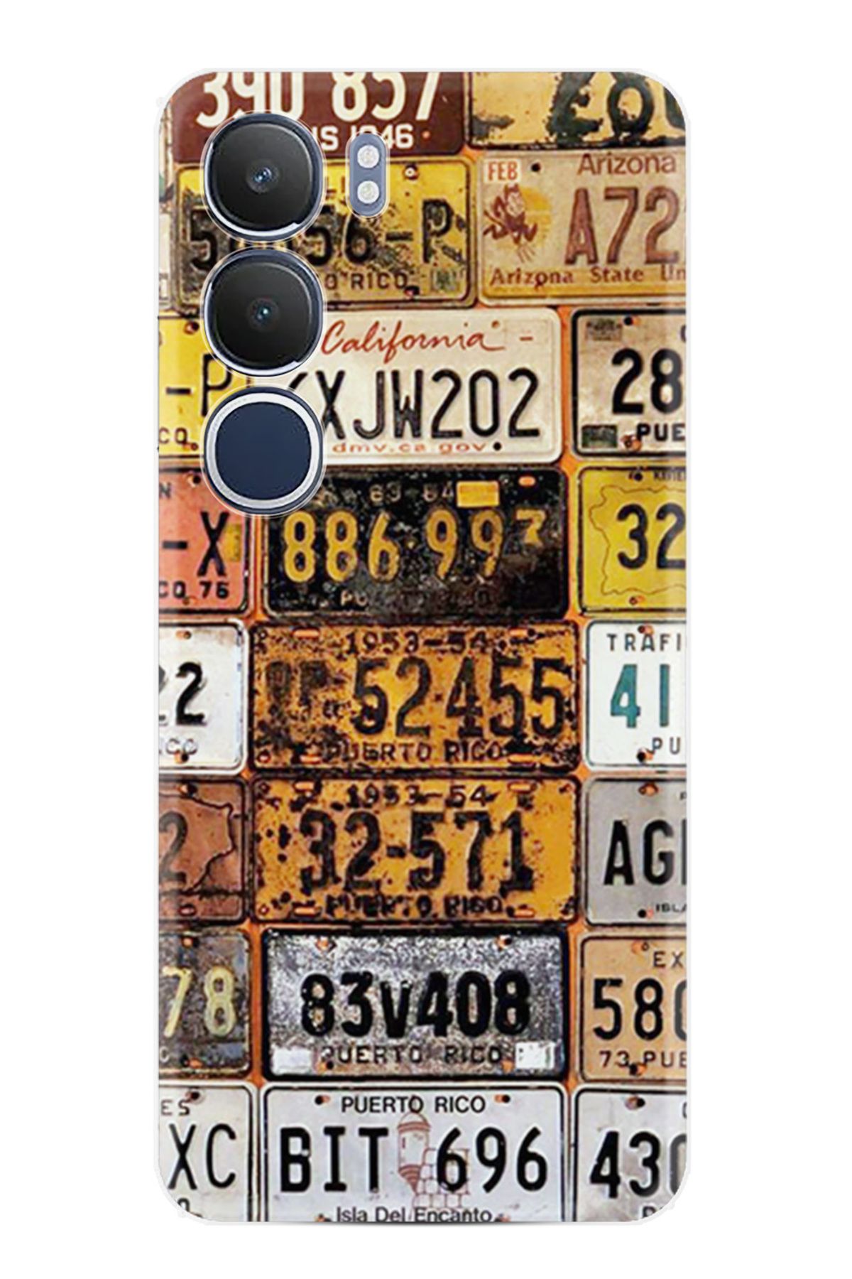 Kılıfland Vivo Y19S Kılıf Boutique Baskılı Resimli Yeni Plakalar Pcode -099