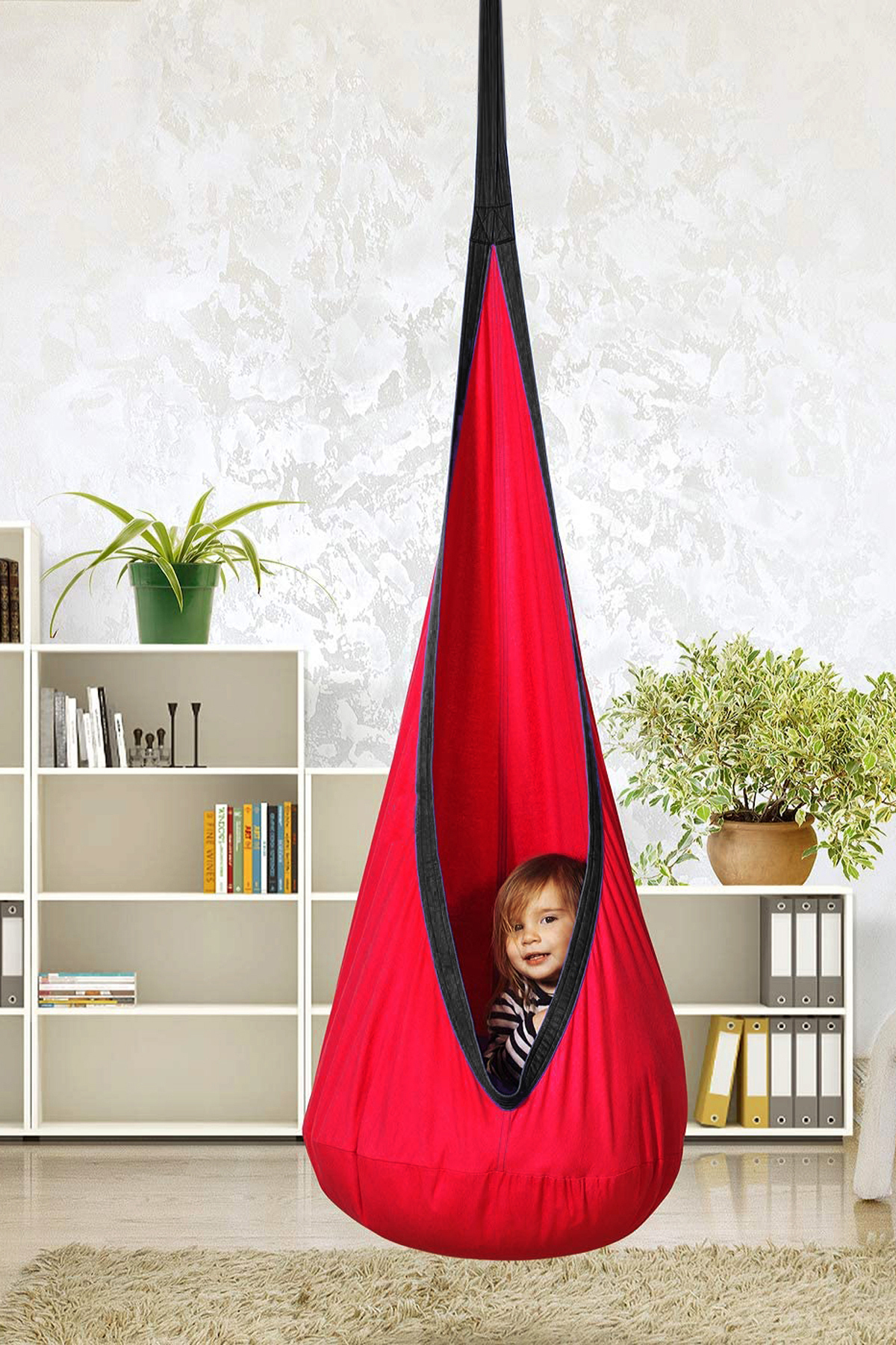 Nurnivus Lora Kanguru Çocuk Kese Salıncak Hamak Beşik Piknik Bahçe Oda Tavana Asılan Salıncak Çocuk Hamak fotoğrafı 3 (önizleme)