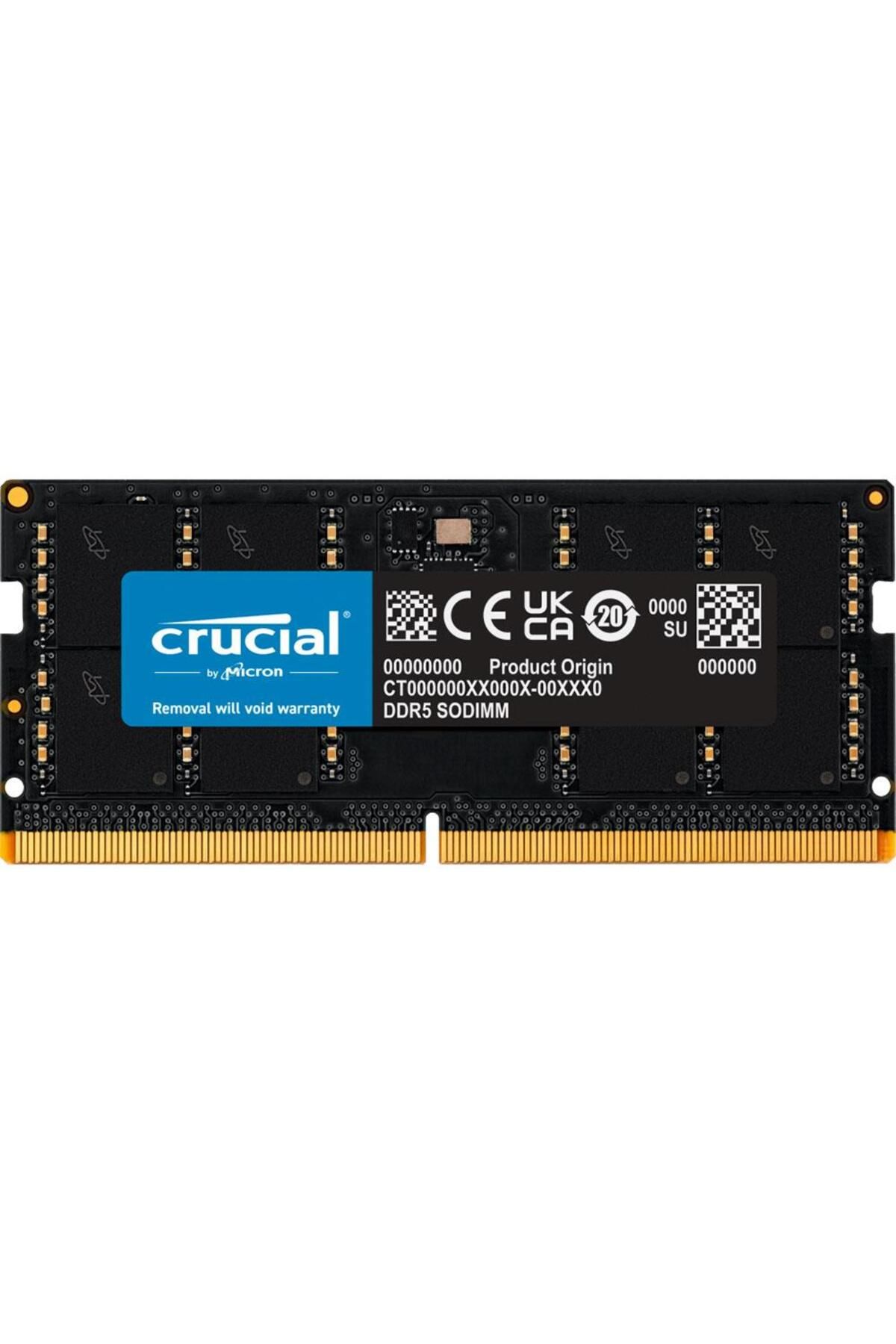 X Reklam Bilişim Crucial 32GB DDR5 5600MHz CT32G56C46S5 CL46 1.1V SODIMM Notebook Ram