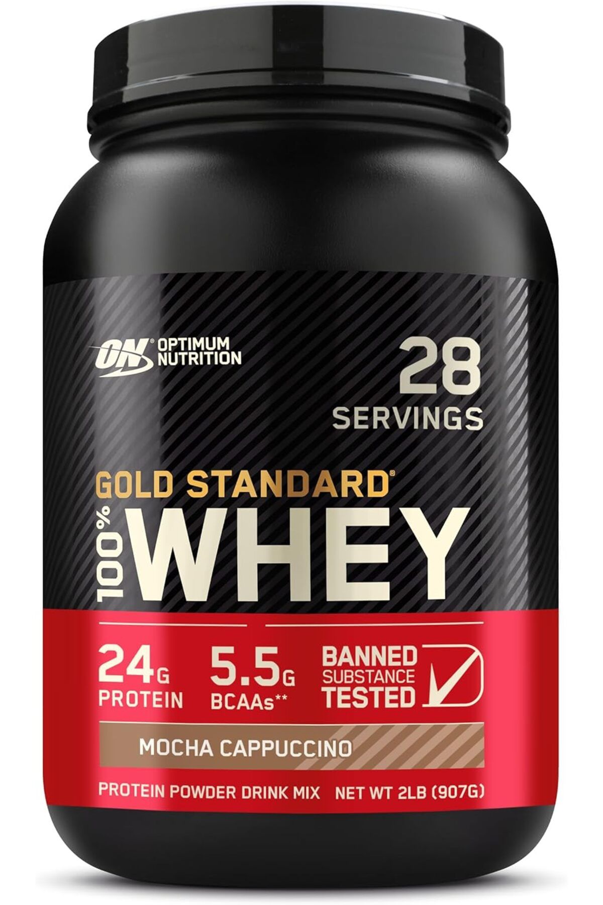 Optimum Nutrition-(ON) Gold Standard 100% Whey Protein Powder - Mocha Cappuccino, 2 Lbs 1