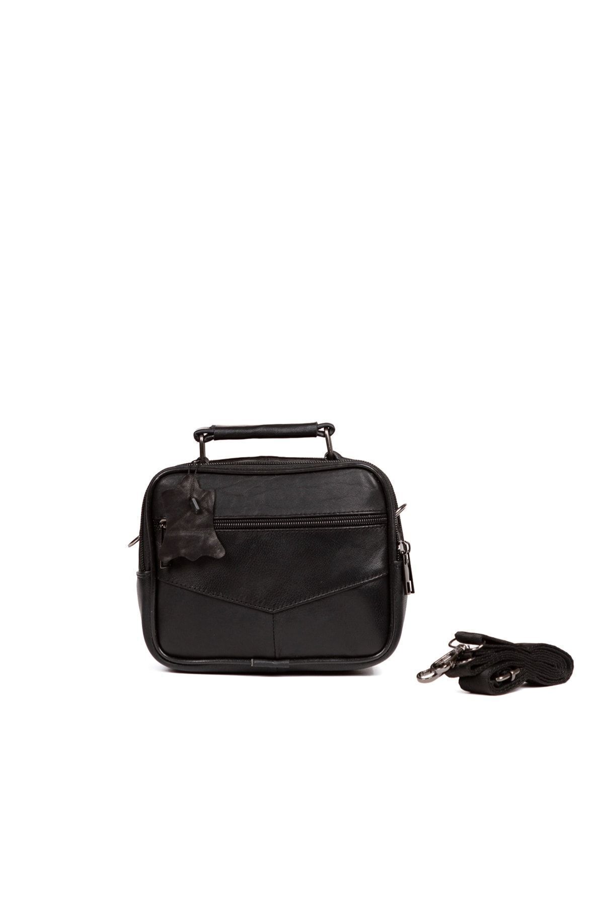 CERFF LEATHER CLUP Omuz Askılı Erkek Deri Kasalı Çanta (KÜÇÜK) 18*15 Cm) görsel 4