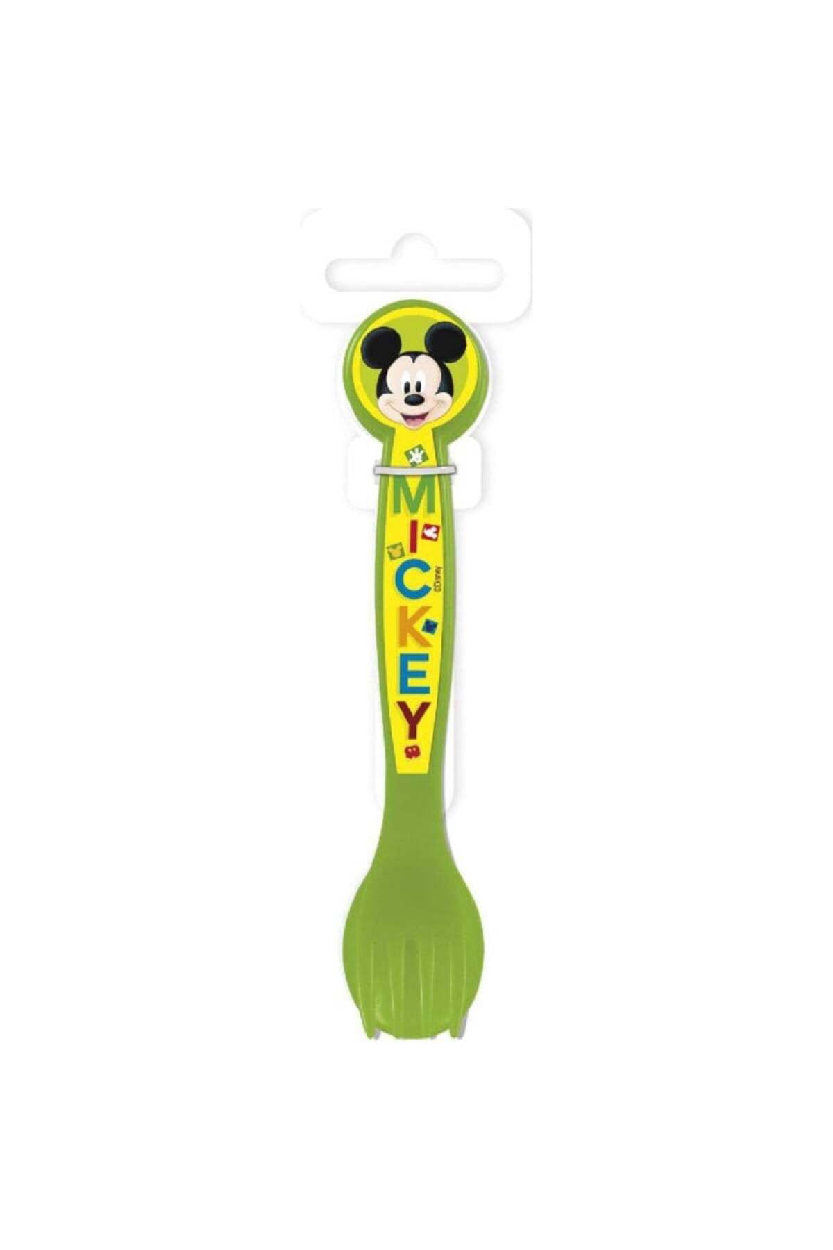 Mickey Mouse Set 2 Tacâmuri Mickey Mouse Pentru Hrănirea Bebelușilor, Plastic, Verde, 10 Cm - One Size