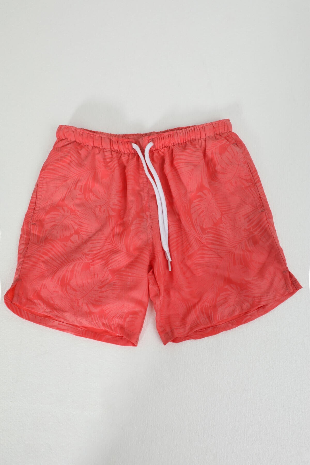 MARKAPIA-Boy's Pocketed Mesh Water Patterned Swim Shorts 6