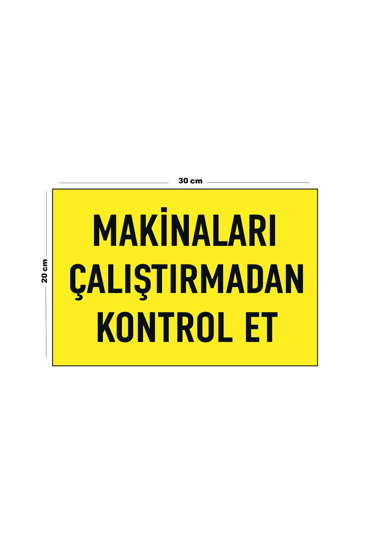 Lucena-Check Machinery Metal Without Operating 20cm X 30cm A4 Size Warning Sign Directional 1