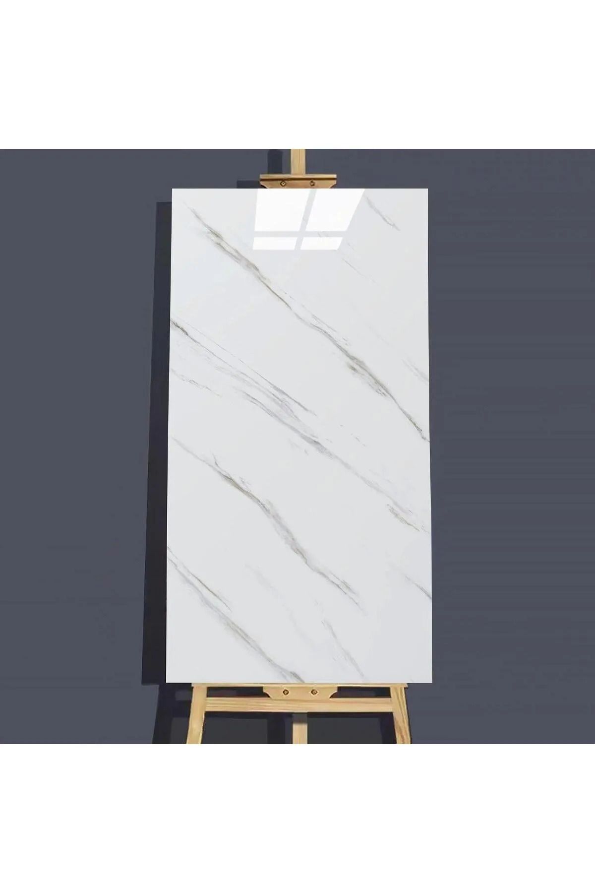 Beyaz Kendinden Yapışkanlı 30x60 Cm Mermer Desenli Mutfak Banyo Wc Kaplama Pvc Köpük Duvar Paneli
