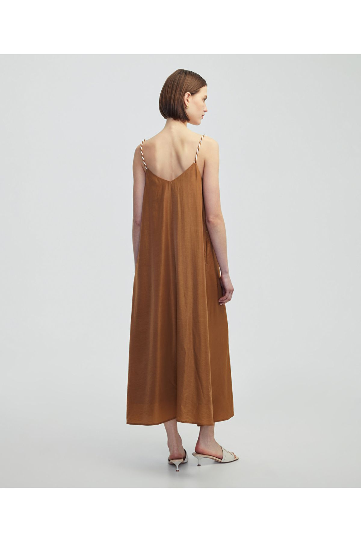 İpekyol-Contrast Wrap Strap Dress 6