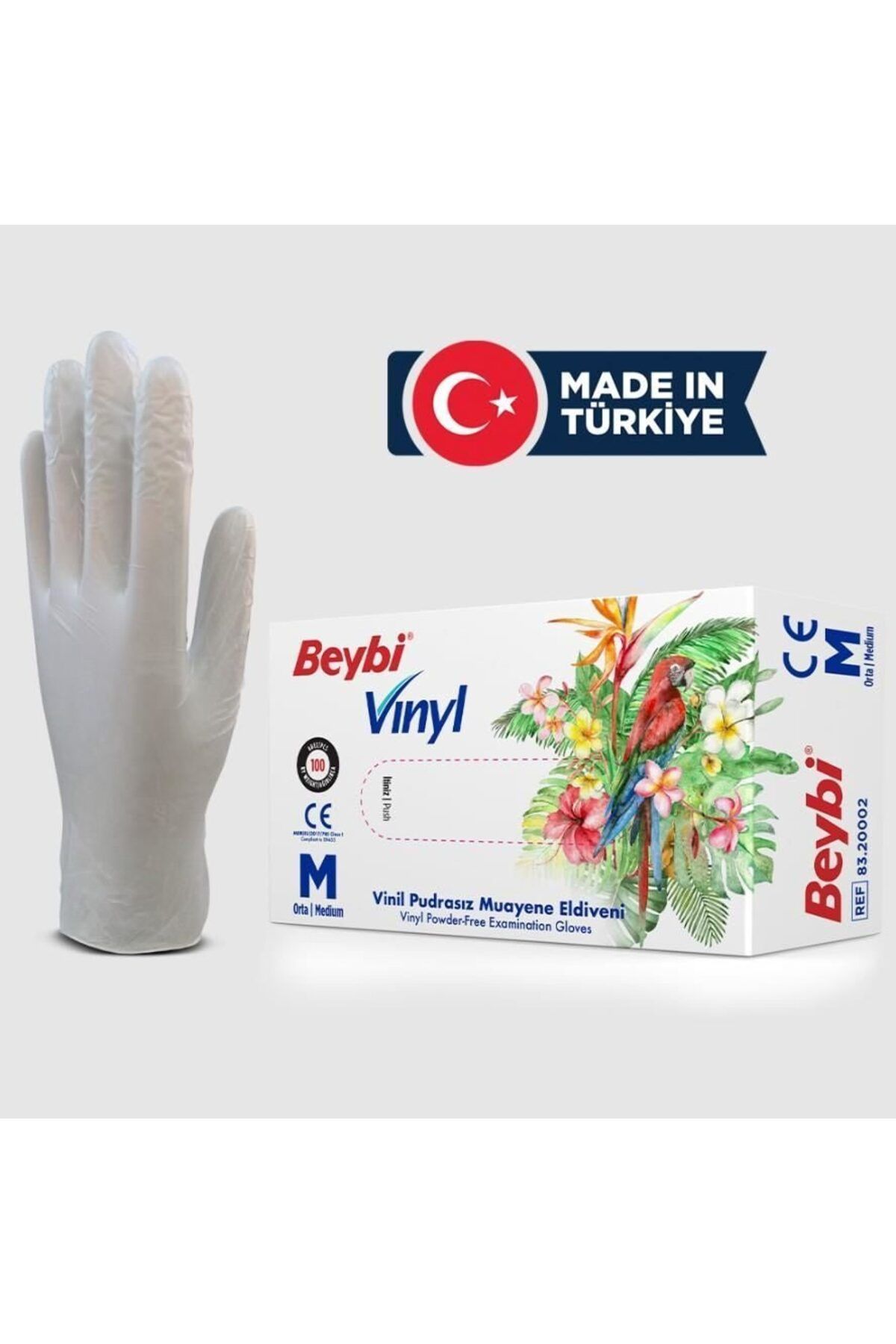 ınstalux Beybi Vinyl S Vinil Pudrasız Muayene Eldiven 100'lük Kutu