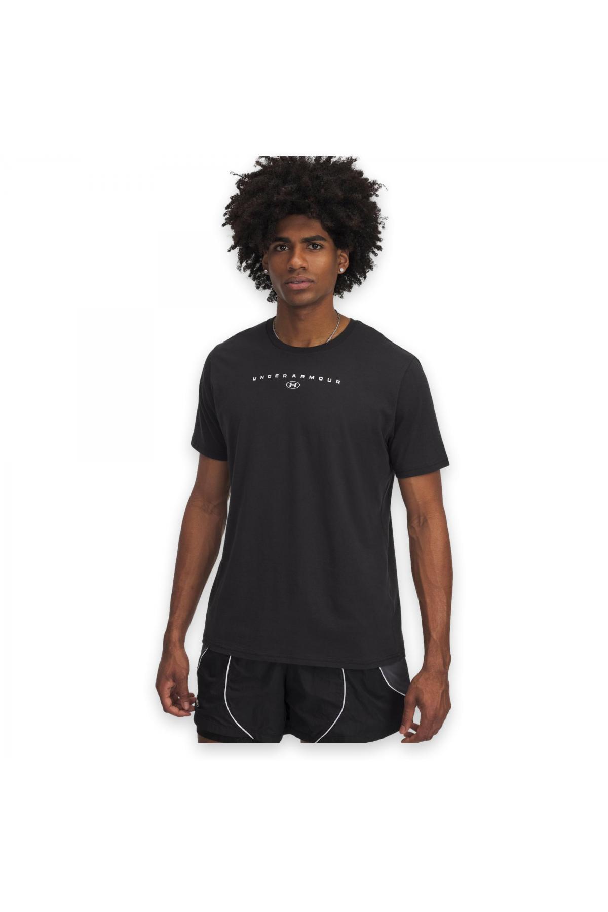 آندر آرمور تی شرت مردانه یو ای مدل M Stacked Logo Ss مشکی 6000211