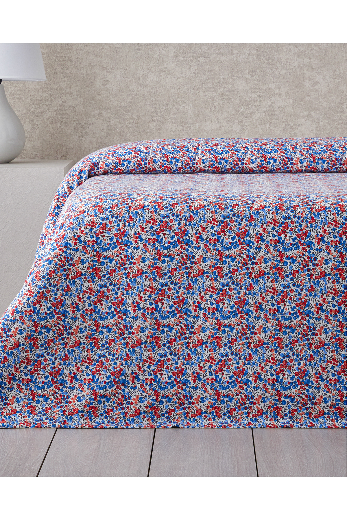 English Home-Flower Blast Printed Cotton King Size Pike 240X220 cm Blue 2