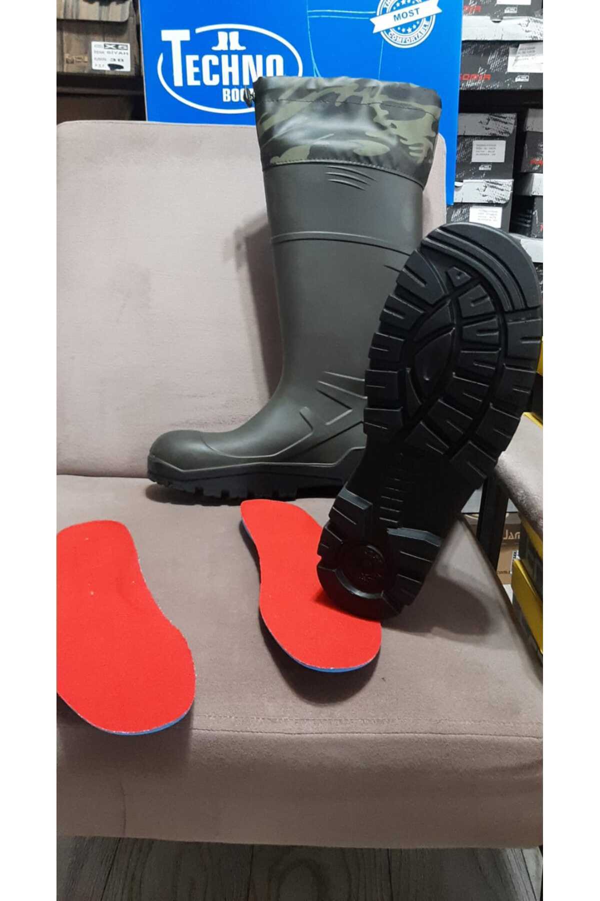 MODVALU TECHNO BOOTS -30 Derece Soğuğa Dayanıklı 35 Cm Uzun Boy Su GeçirmezO4 Çelik Burunsuz Çizme görsel 2
