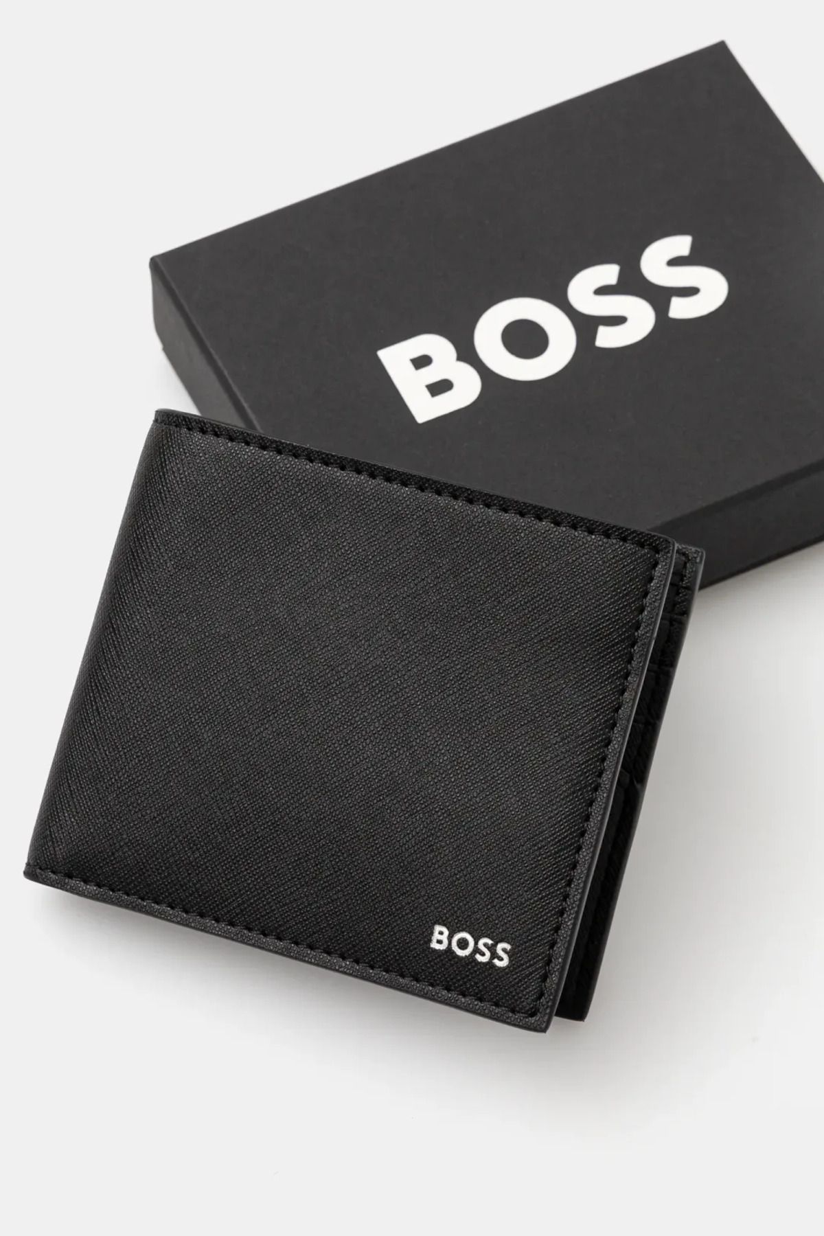 کارت دار مردانه قسمت جلوی 8 نفره از آرم کارتهای سیاه قابل تاشو 50536717 001 BOSS