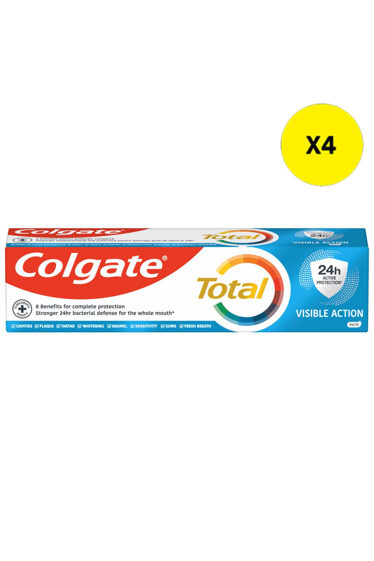 Colgate-X4 - COLGATE TOOTHPASTE 100ML TOTAL VISIBLE ACTION 1