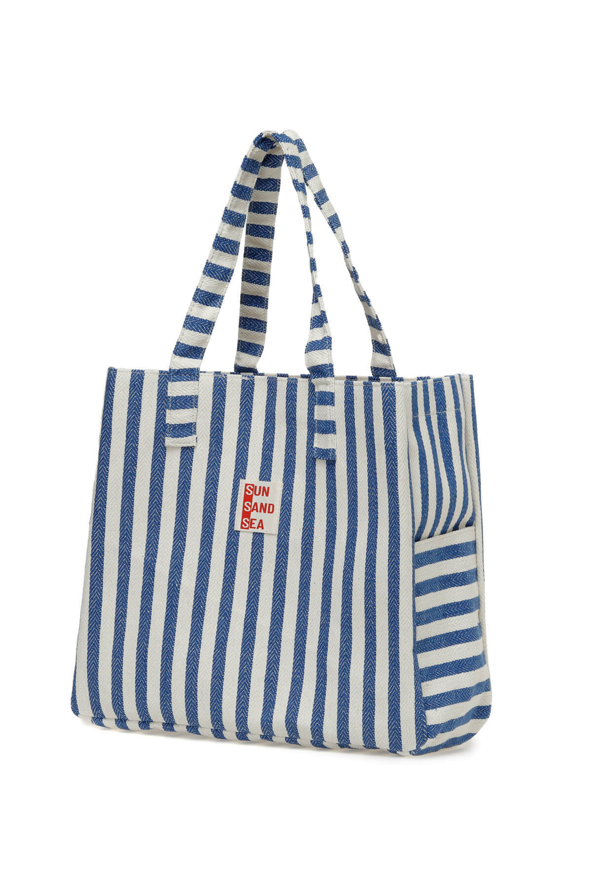 Polaris-Cızgı Plj 3Fx Blue Women's Beach Bag 2
