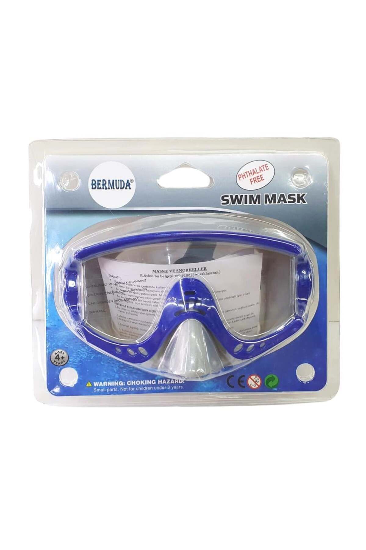 YİĞİTAUTOCLASS Garson Boy Yüzücü Maskesi Mavi