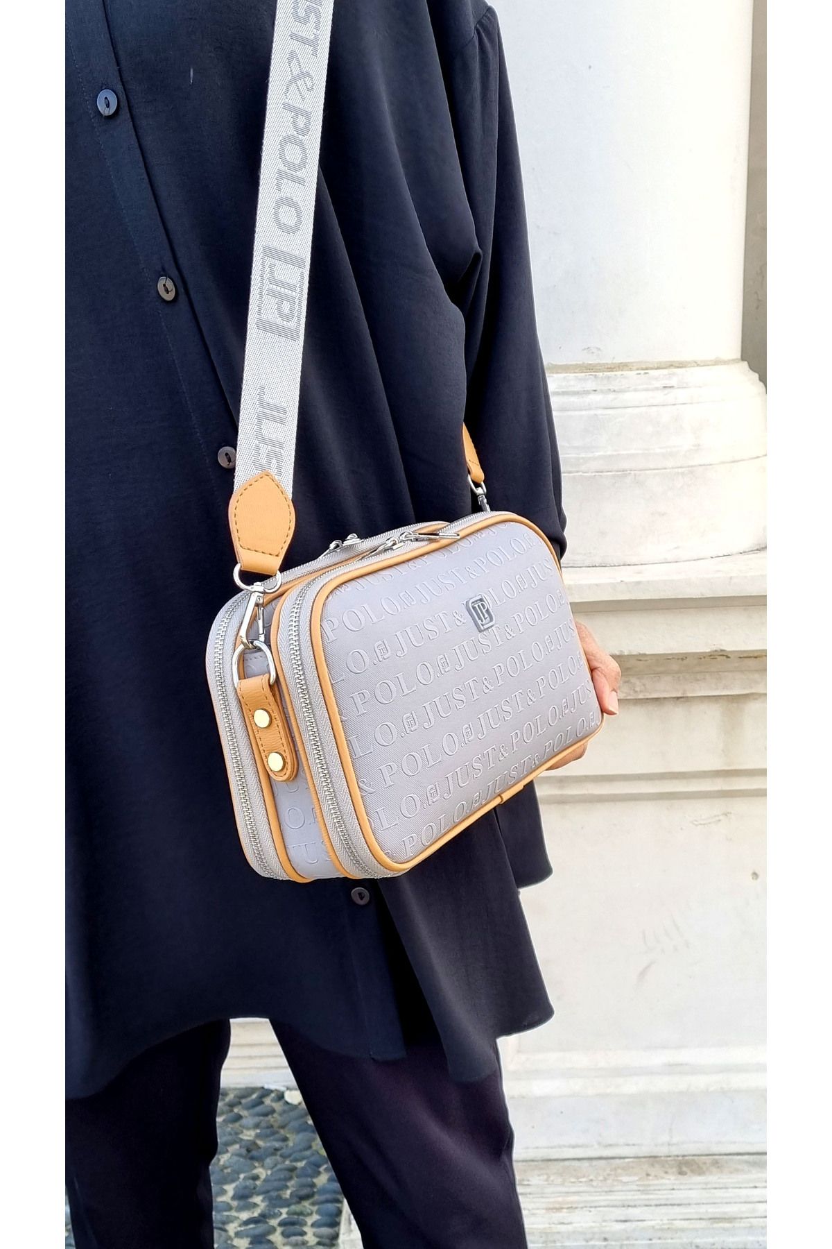 Just Polo justpolo kadın 5 bölmeli omuz çantası