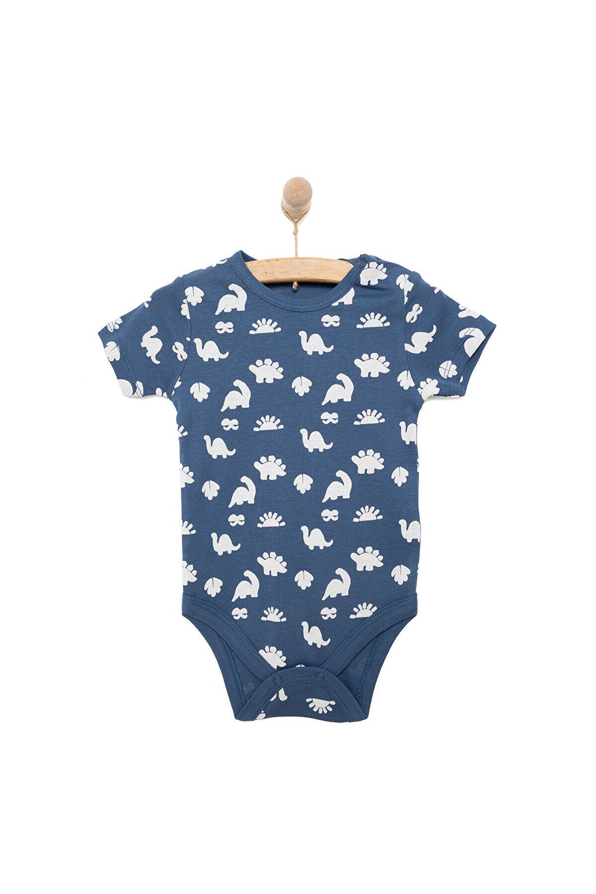 بدنه آستین کوتاه طرح دار HelloBaby برای نوزاد پسر ebebek Hello Baby
