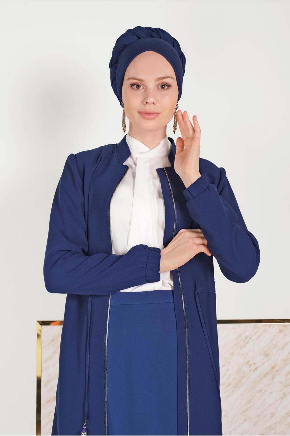روپوش زیپی دار کمری 10161 Alvina