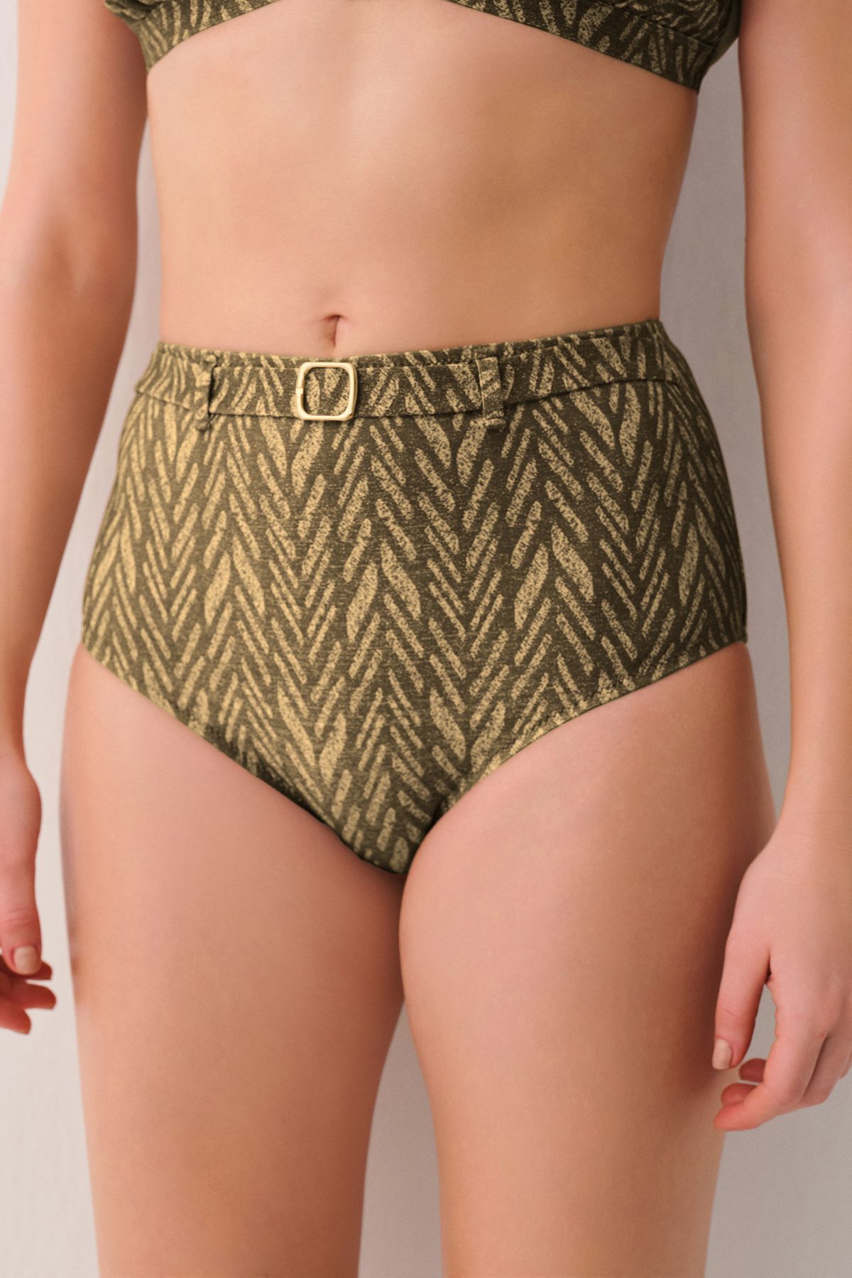 SUWEN Montana Yüksek Bel Kemerli Bikini Alt