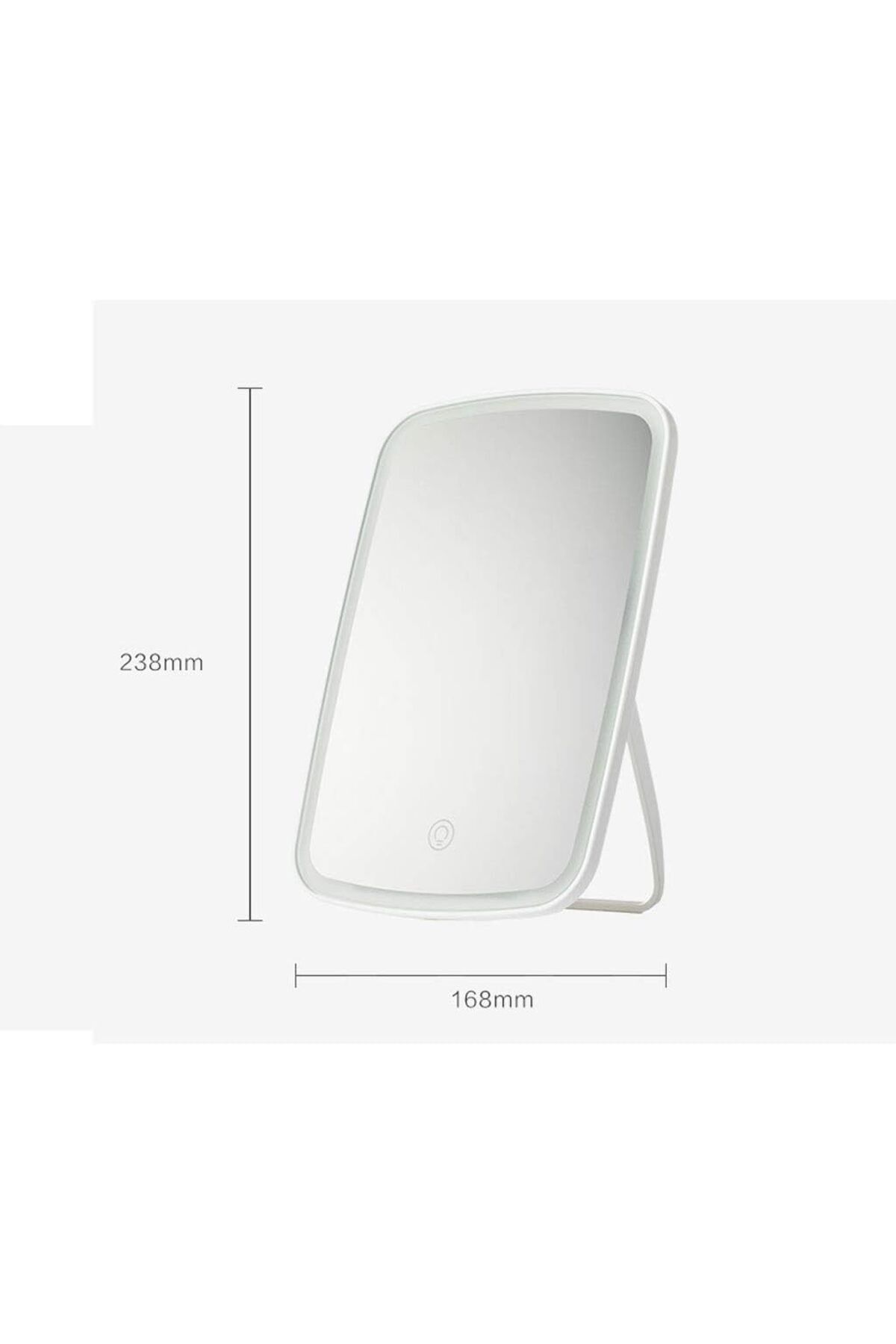 COOYA-مرآة مكياج، مع أضواء LED، شاشة تعمل باللمس، قابلة لإعادة الشحن عبر USB، 3 أوضاع إضاءة ملونة، للاستخدام المنزلي 4