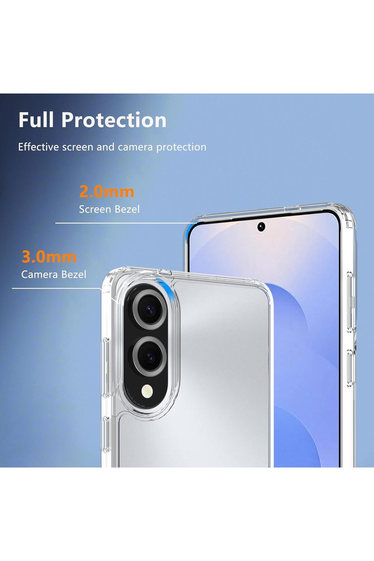 AWH-غلاف شفاف لهاتف Samsung Galaxy S25 Edge 5G، غلاف هاتف S25 Edge + شاشة [عبوة من قطعتين]، TPU ناعم 2
