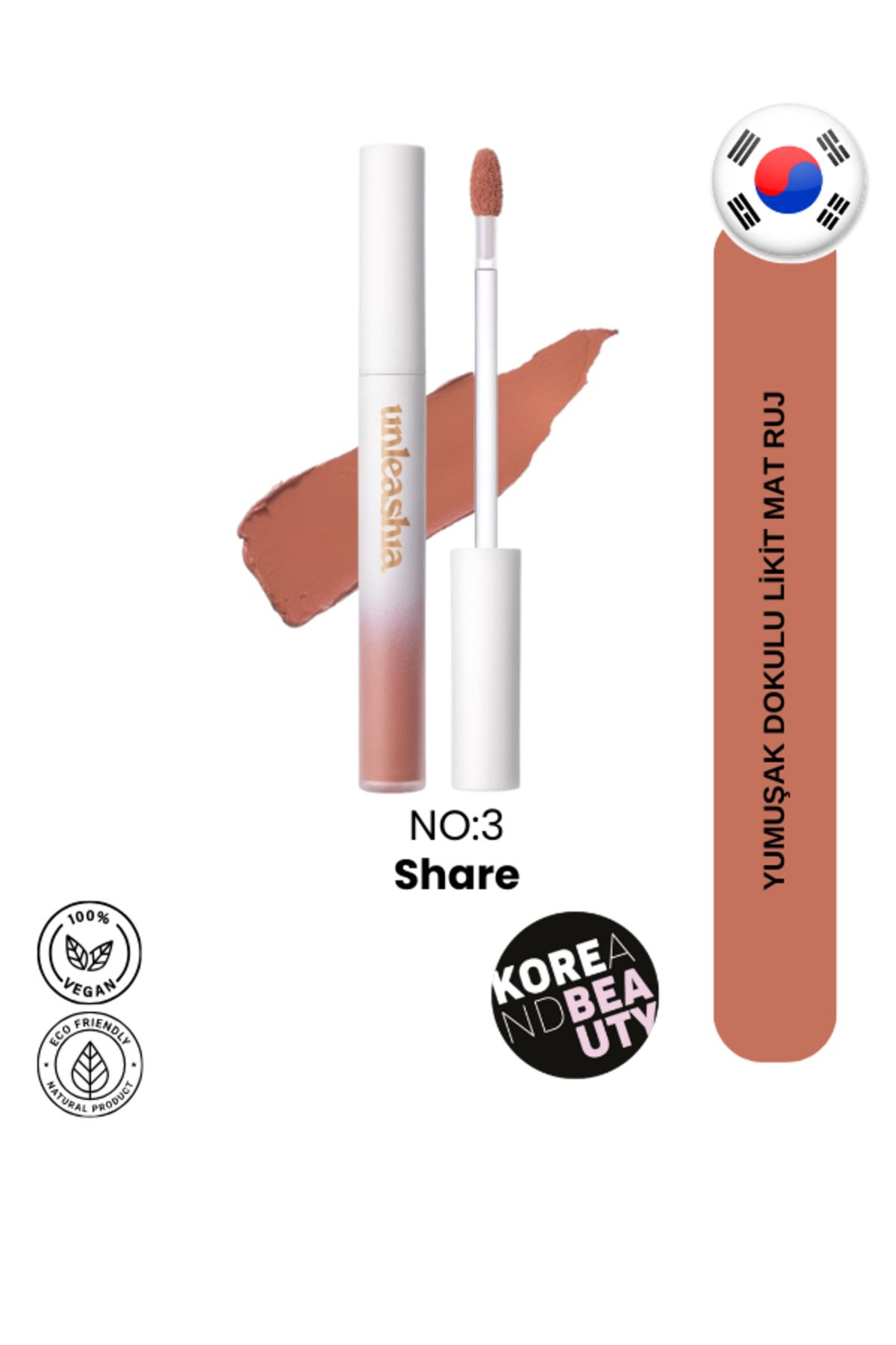 UNLEASHIA-Luv Hug Velvet Tint No:3 Share 4g |   Tint That Provides a Matte and Smooth Look 1