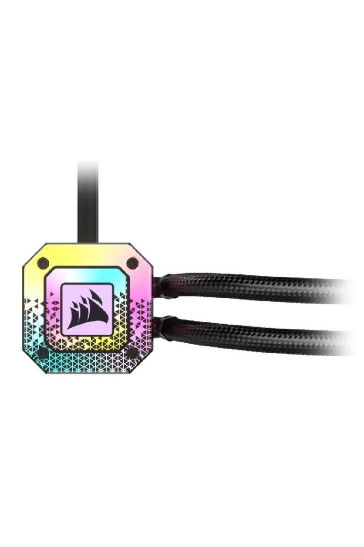 Corsair-Cooler CPU Corsair H100i ELITE CAPELLIX XT, 2 x 120mm, iluminare RGB 5
