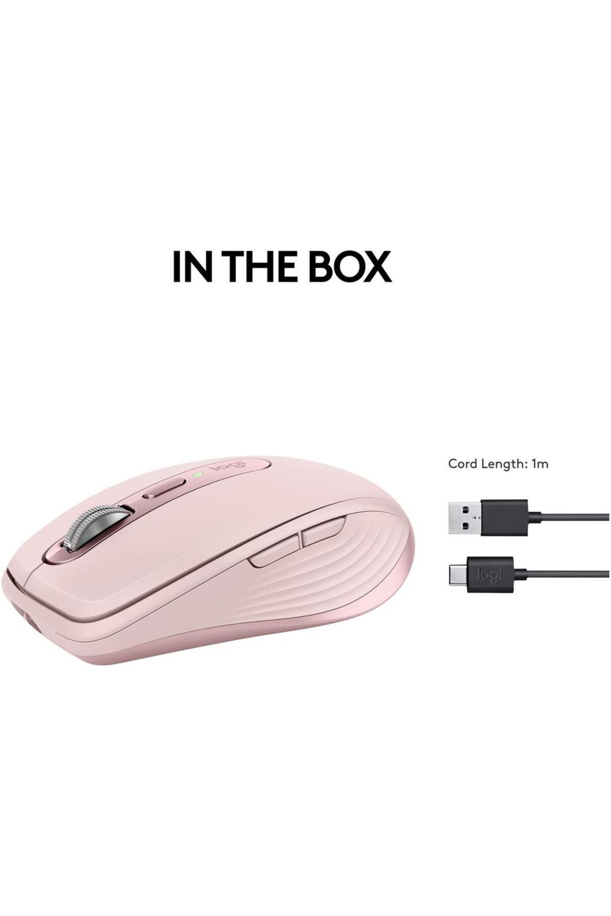 logitech-Mouse Wireless Logitech MX Anywhere 3S, 2.4G Hz si Bluetooth, Silent, Scroll MagSpeed, Multidevice 7
