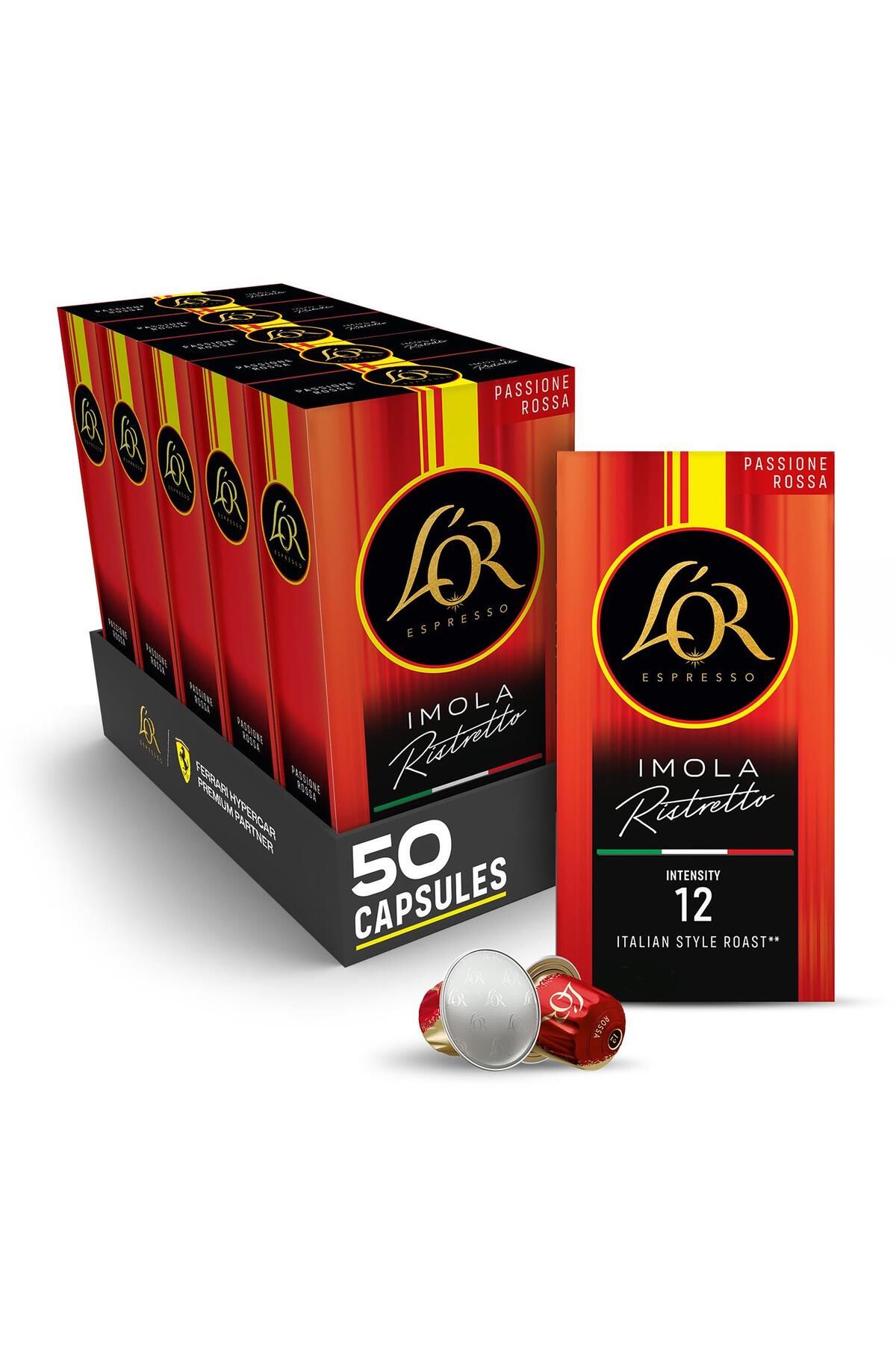 L'OR Imola Ristretto Nespresso Uyumlu Alüminyum Kapsül Kahve 50 Kapsül