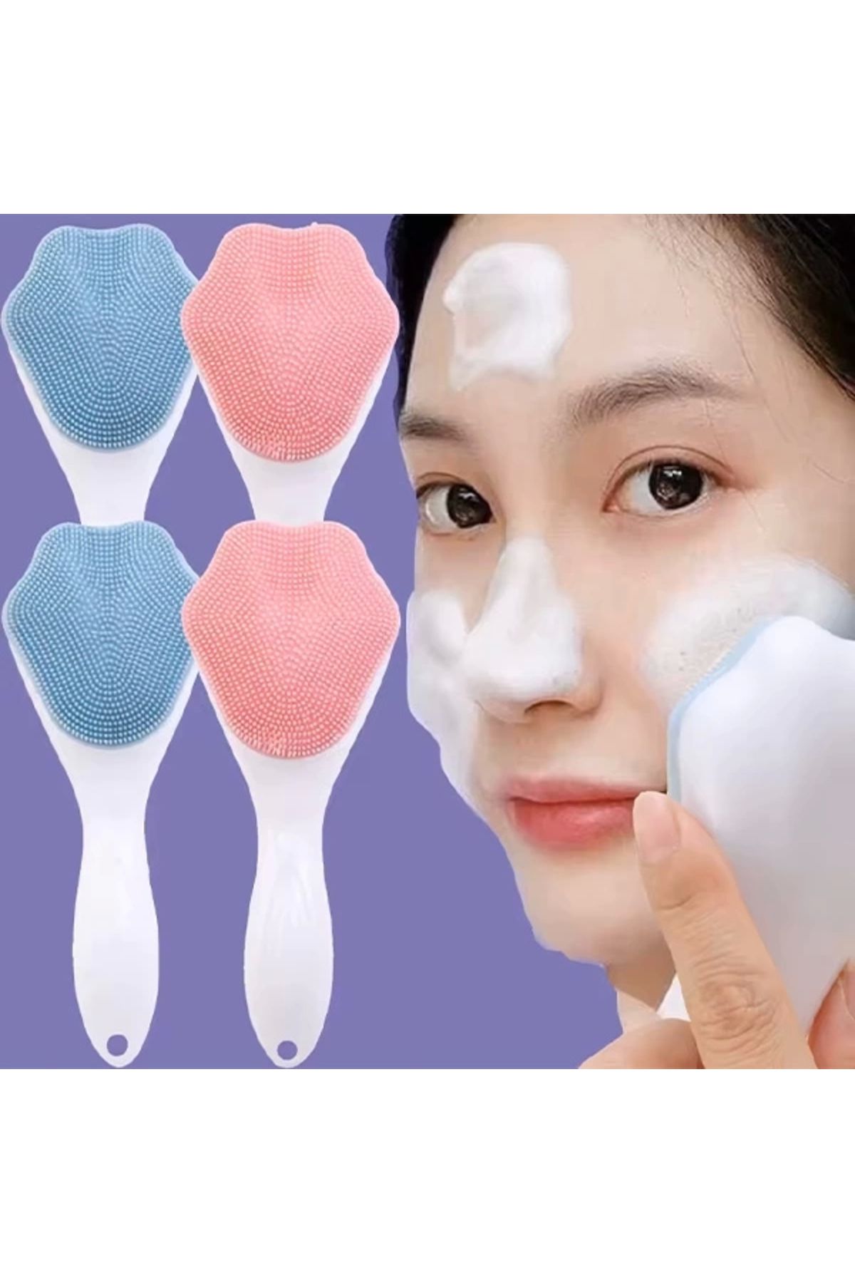 Yenimiyeni-Silicone Facial Cleansing Exfoliating Brush Skin Cleansing Brush 2