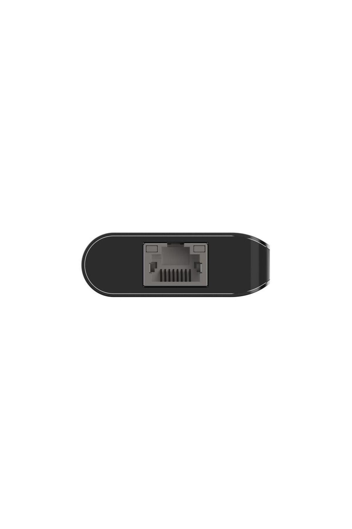 Belkin-HUB USB Belkin CONNECT AVC008btSGY, USB-C, 6 în 1, HDMI, USB-C PD, USB-A 3.0, Cititor de carduri SD (Gri) 3