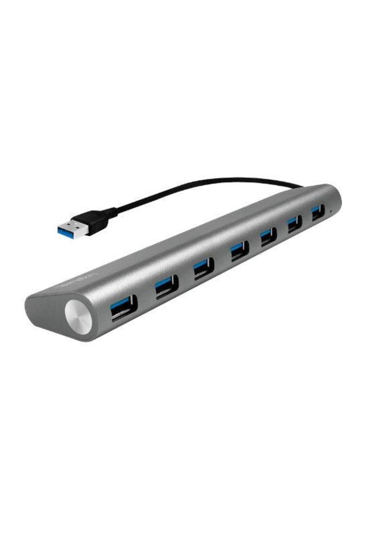 LogiLink-LOGILINK UA0308 USB HUB, USB 3.0 x 7, USB 3.0 connection (Silver) 1