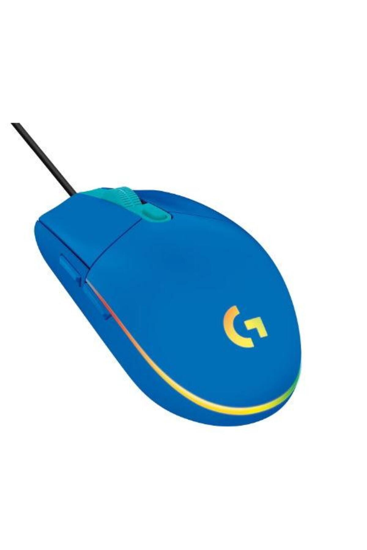 logitech-Mouse Gaming Logitech G102 Lightsync, 8000 dpi, iluminat RGB, USB (Albastru) 2