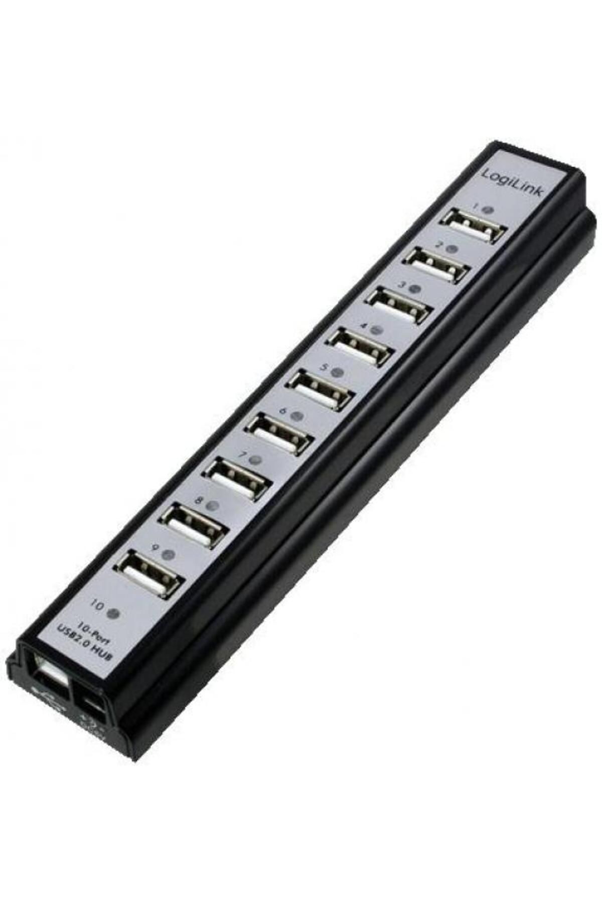 LogiLink-LogiLink UA0096 10-port USB 2.0 hub (Black) 1