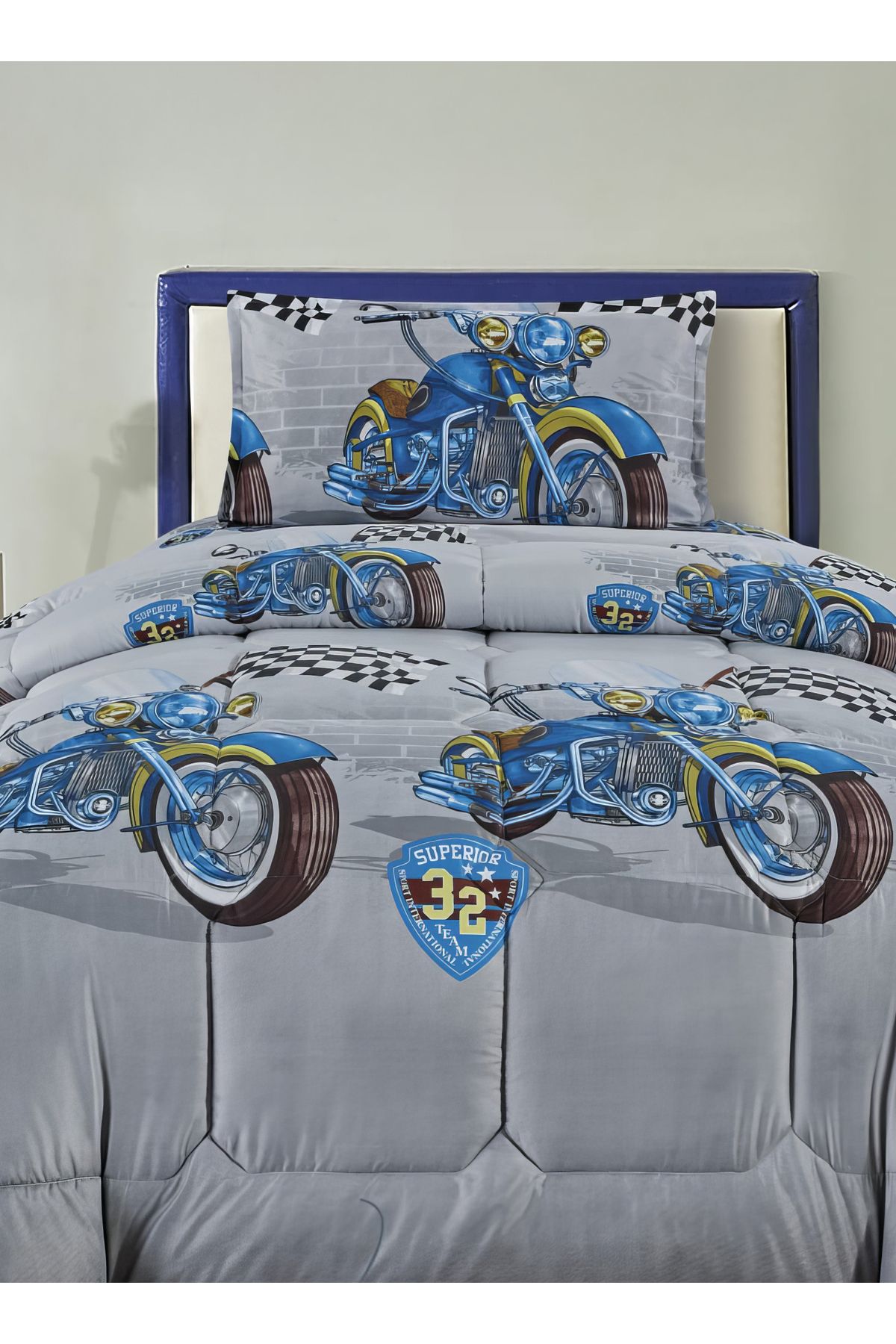 Generic-3 Piece Single Crib Bedding Set, Lightweight Comforter, Suitable for All Seasons G2 2