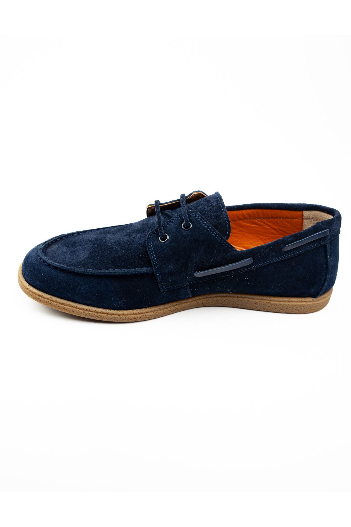 MARCOMEN-Navy Blue Suede Leather Men's Marine Feet 21381 3