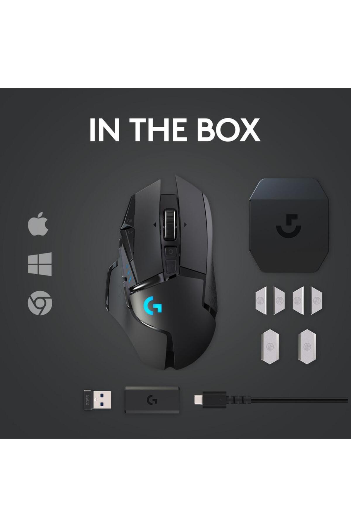 logitech-Mouse Gaming Wireless Logitech G502 LightSpeed Hero, 16000 DPI (Negru) 11