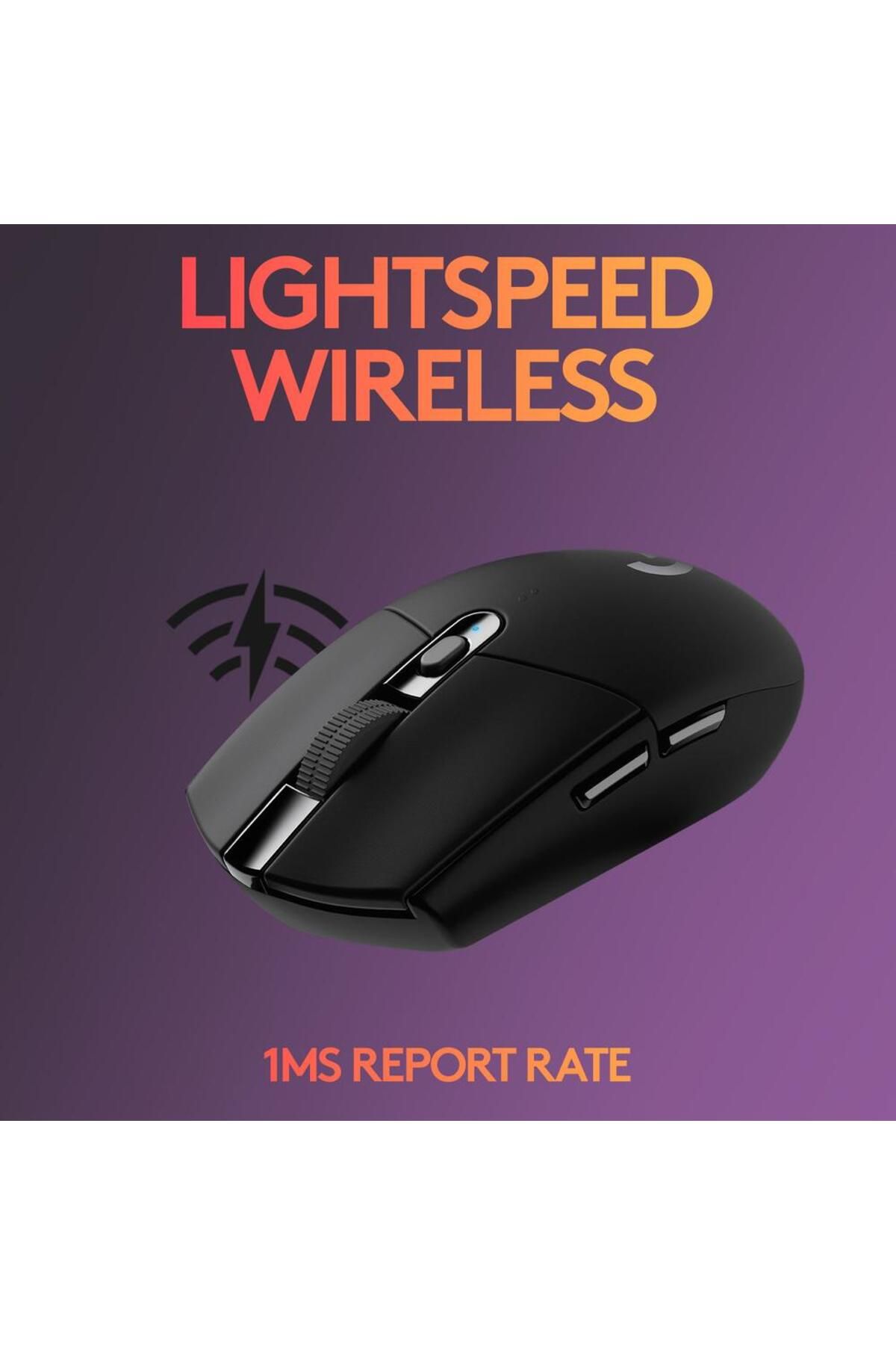 logitech-Mouse pentru jocuri fără fir Logitech G305 Lightspeed, 12K DPI, USB (Negru) 9