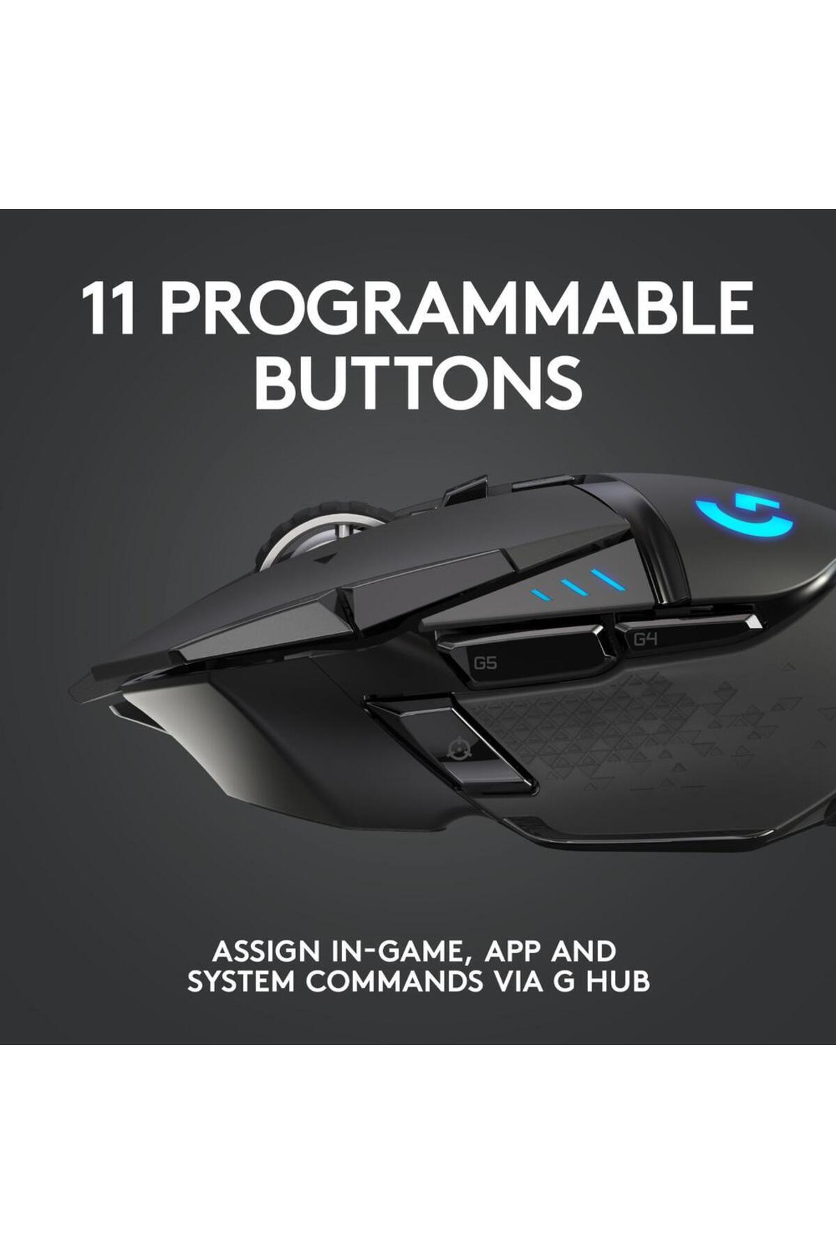 logitech-Mouse Gaming Wireless Logitech G502 LightSpeed Hero, 16000 DPI (Negru) 6