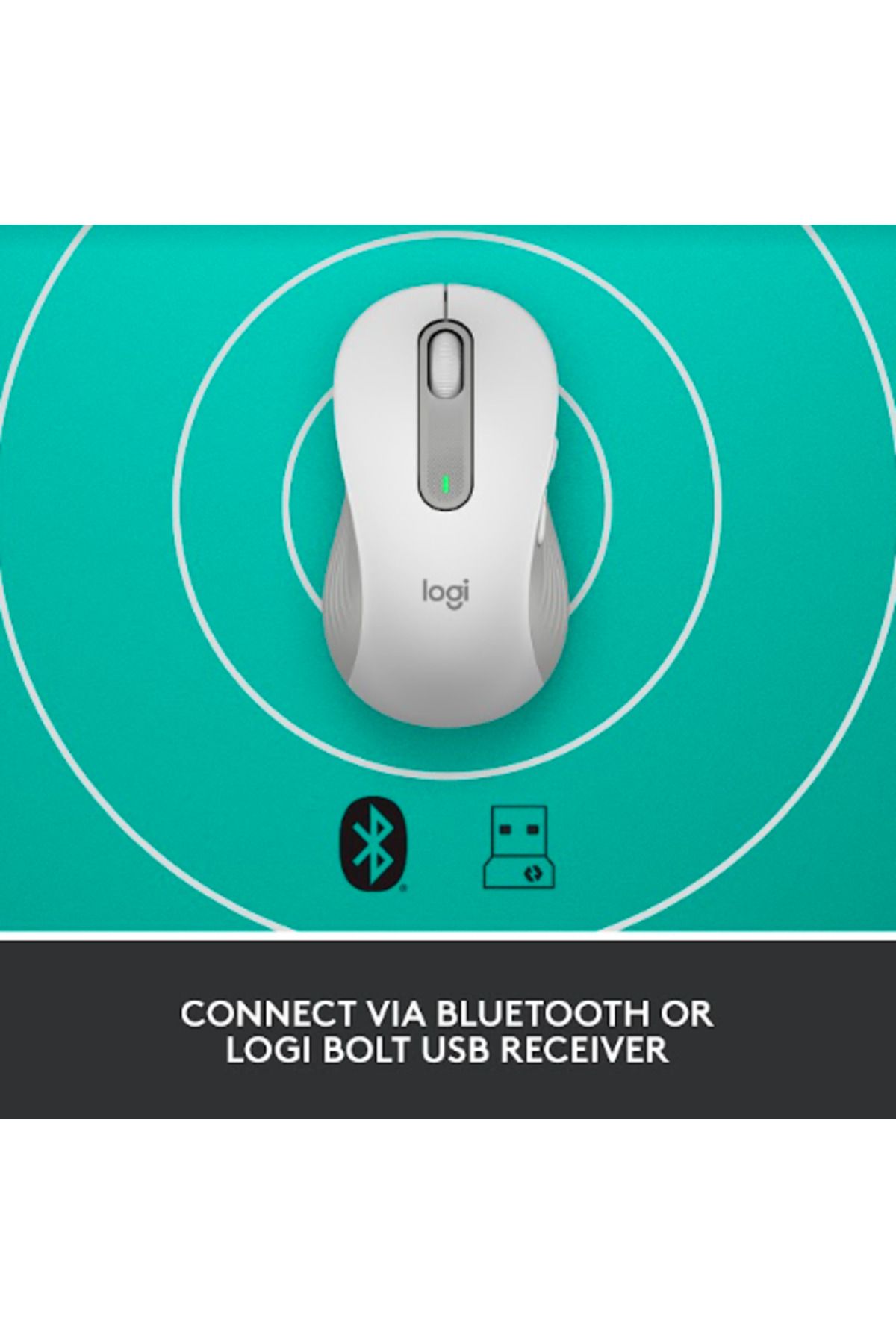 logitech-Logitech Signature M650 Left Wireless Mouse, USB, 4000 dpi, recommended for left-handed users (White) 8