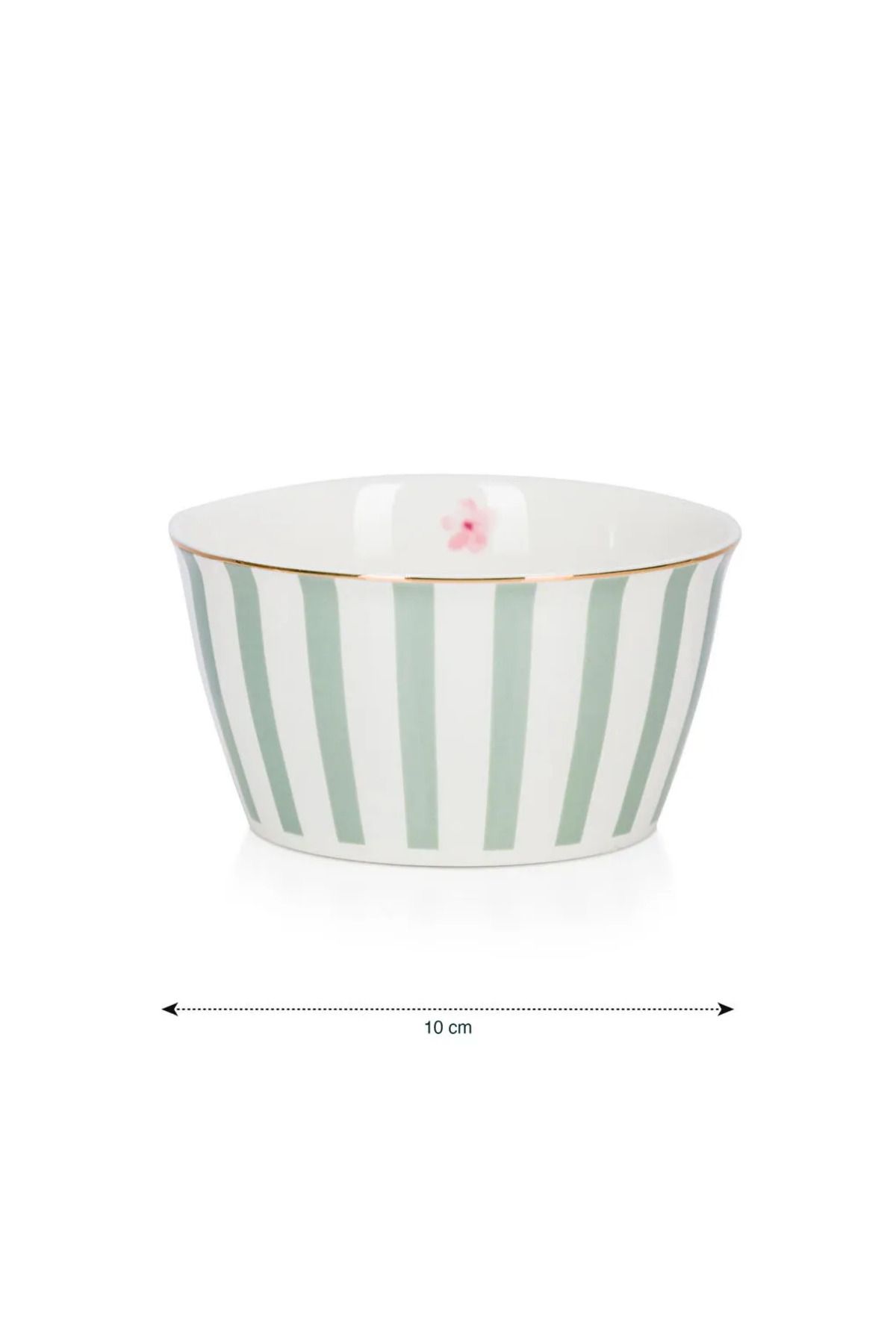 LC Waikiki-Green Printed Line Patterned Snack Bowl 10 cm 4