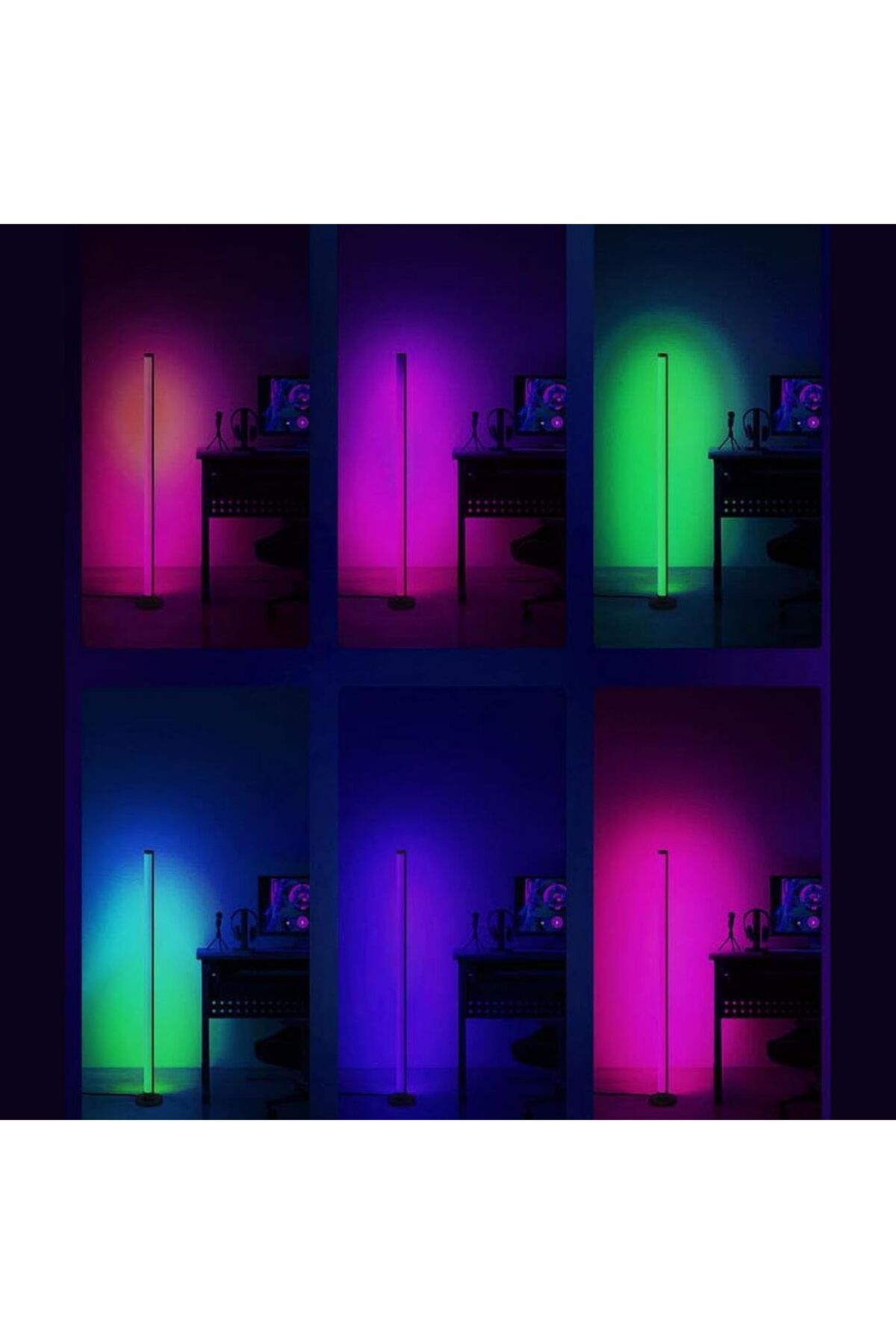 COOYA-Smart RGB Floor Lamp, With App and Remote Control, 1000 Dimmable Modes, Music Sync, USB Powered 7