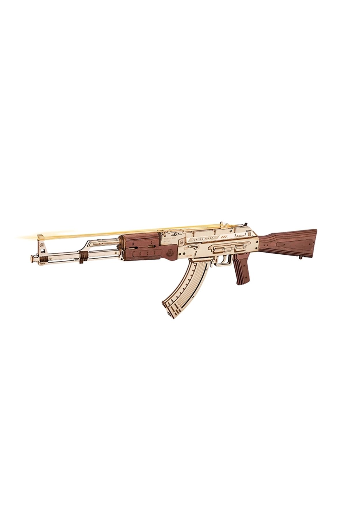 ROKR-نموذج أحجية خشبي ثلاثي الأبعاد AK47 بأشرطة مطاطية من G-un Toys 2