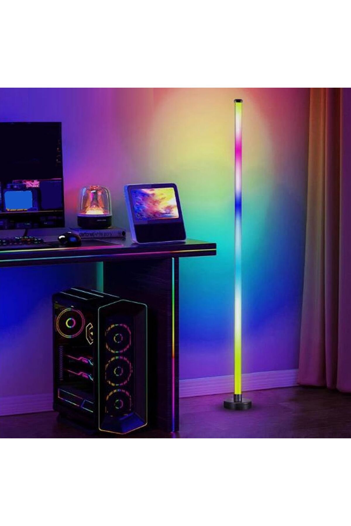 COOYA-Smart RGB Floor Lamp, With App and Remote Control, 1000 Dimmable Modes, Music Sync, USB Powered 8