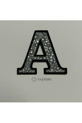 Taşteks Taşlı Ütülenebilen Veya Sticker Olarak Kullanılabilen 6cm A Harfi